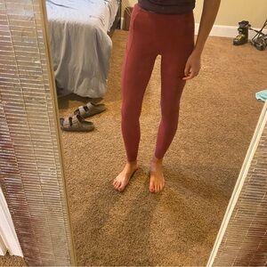 Lululemon high rise 28in brushed fast and free leggings